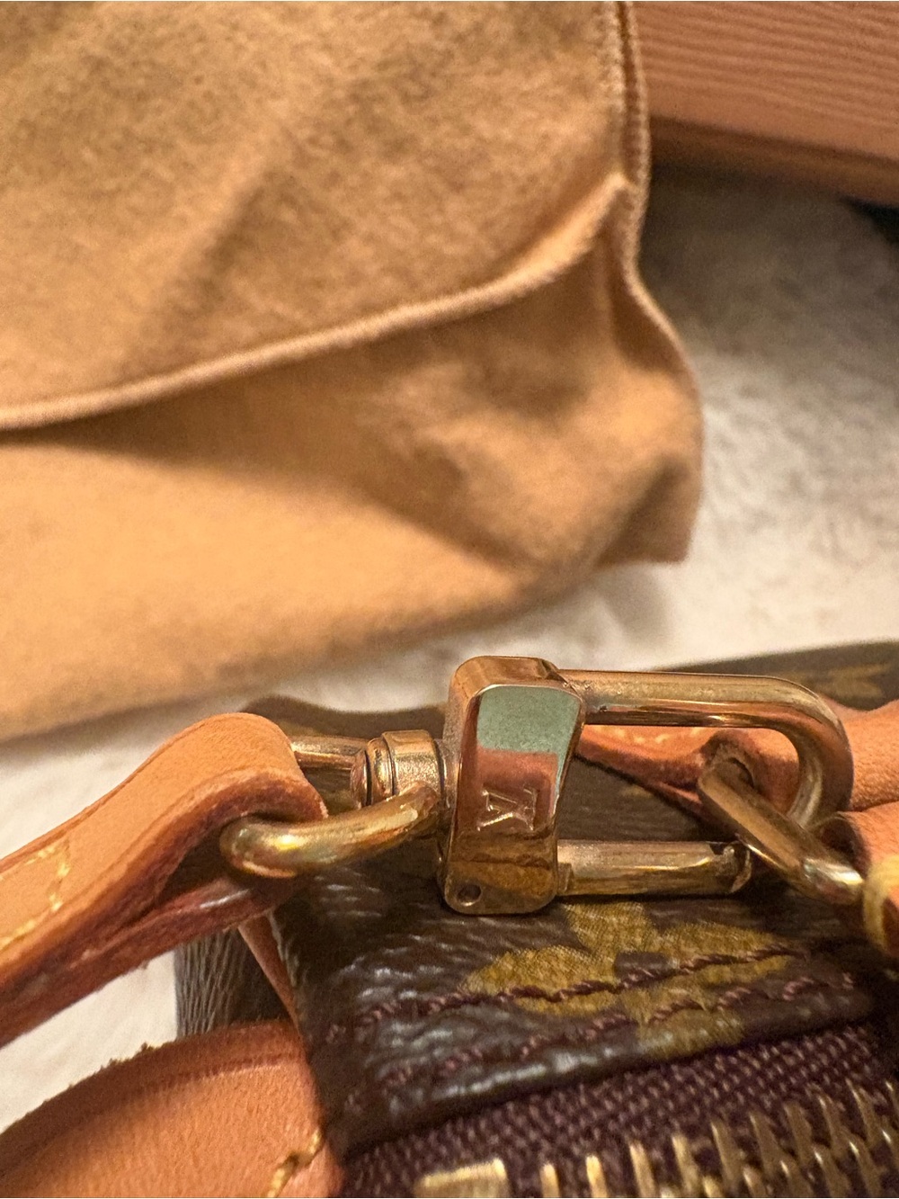 Louis Vuitton Brown and Tan Monogram Nano Bag - Picture 10 of 16